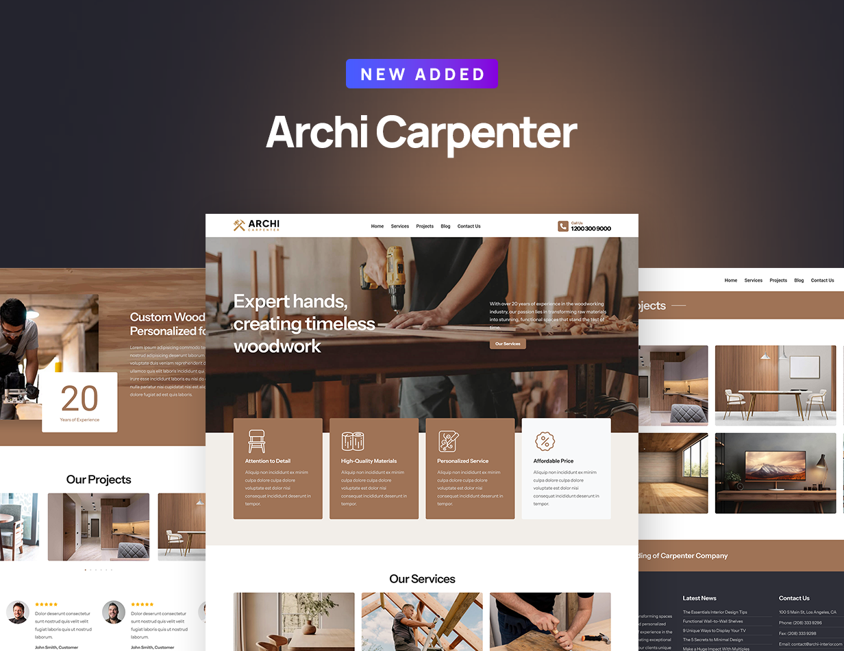 Archi - Interior Design & Multipurpose Elementor WordPress Theme - 2